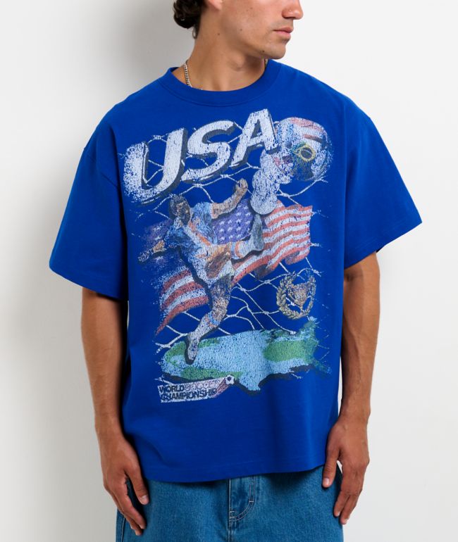 Ninth Hall USA World Soccer Championship Royal Blue T-Shirt - Ninth Hall