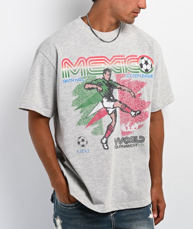 Ninth Hall Mexico Tournament Heather Grey T-Shirt - Ninth Hall