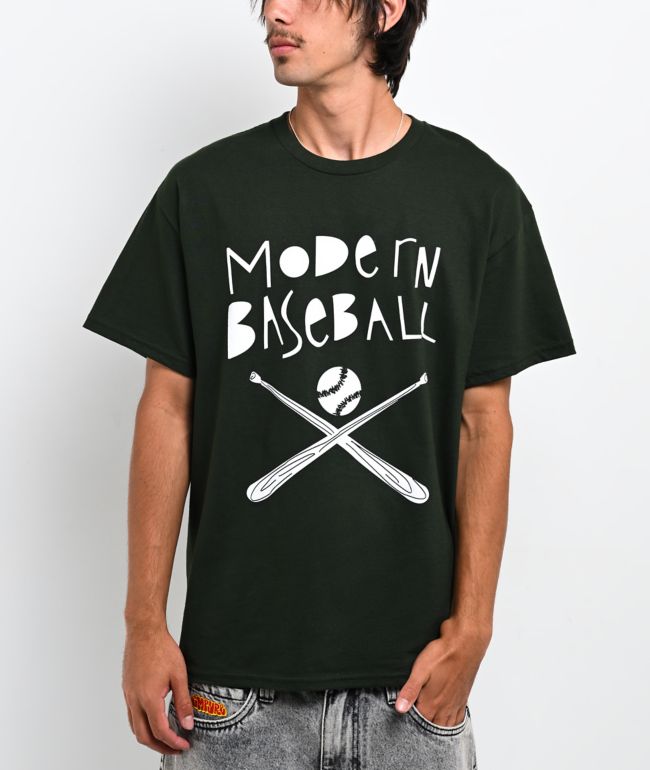 Modern Baseball Bats Green T-Shirt - Modern Baseball