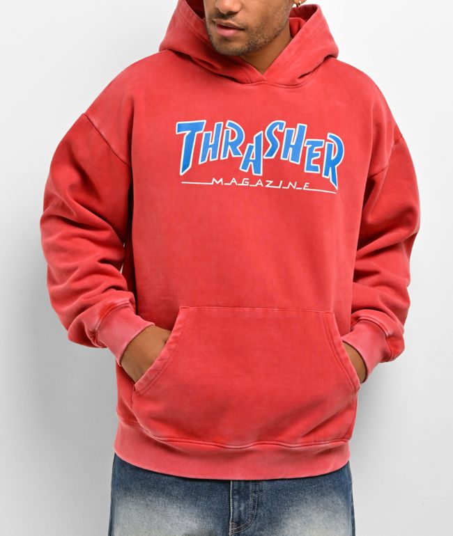 Thrasher Parra Vintage Red Heavyweight Hoodie - Thrasher