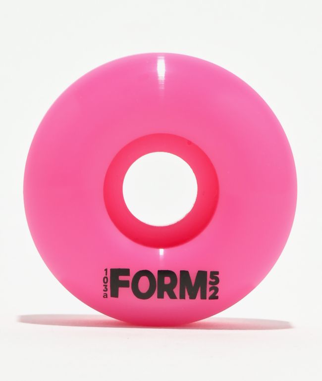 Form 52mm 103a Pink Skateboard Wheels - Form Wheels