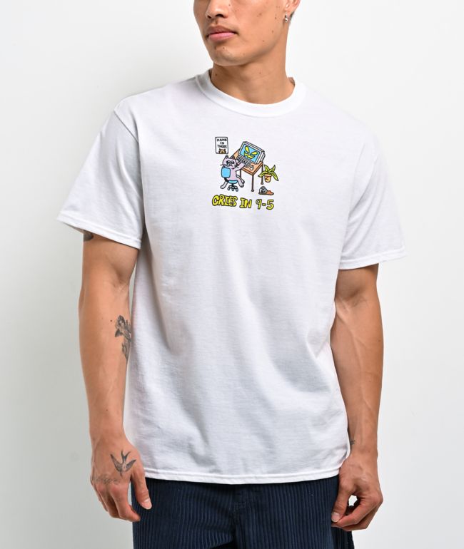 A.LAB Cries In 9-5 White T-Shirt - A.LAB