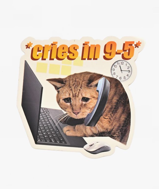 A.LAB Cries in 9-5 Sticker - A.LAB