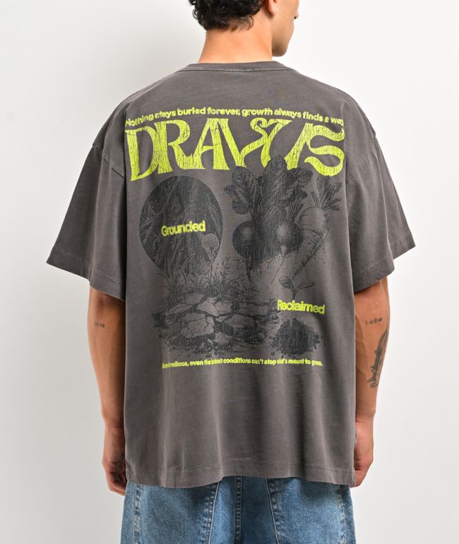 Dravus Rooted Vintage Grey T-Shirt - Dravus