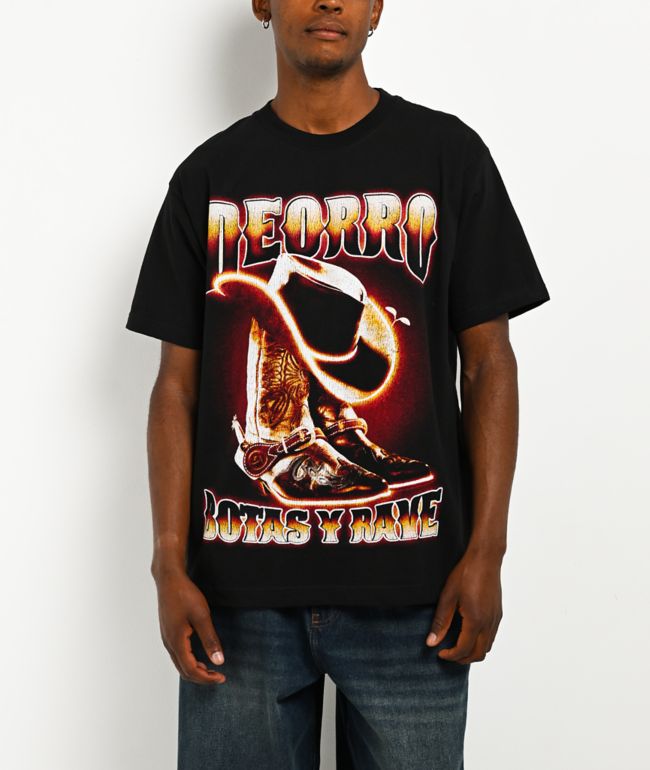 Deorro Botas Y Rave Desert Black T-Shirt - DEORRO