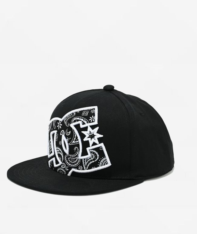 DC Double That Black & Paisley Snapback Hat - DC