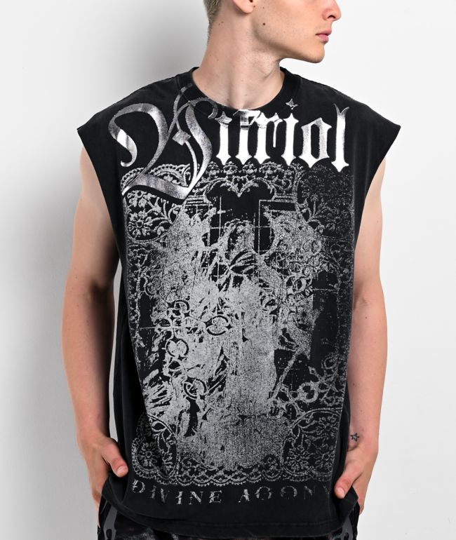 Vitriol Dainty Dark Fantasy Black Tank Top - Vitriol
