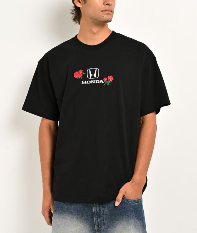 Honda Rose Bug Charcoal Black T-Shirt - Honda