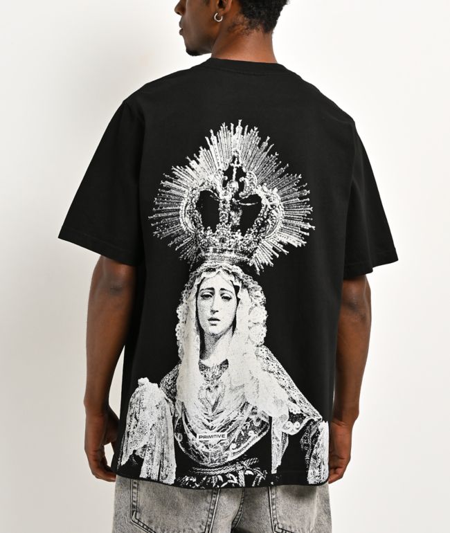 Primitive Grace Rhinestone Black T-Shirt - Primitive