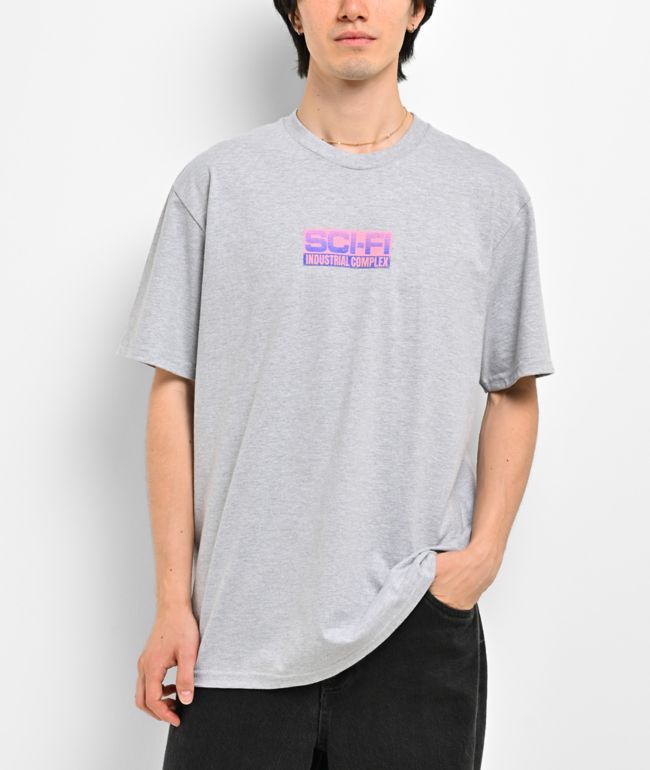 Sci-Fi Fantasy Industrial Complex Grey T-Shirt - Sci-fi Fantasy