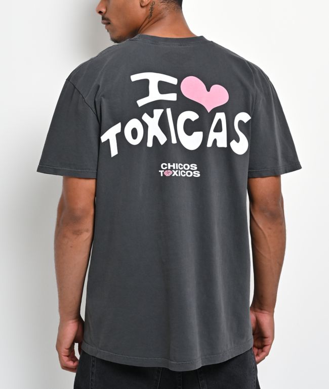 Chicos Toxicos Toxicas Black Wash T-Shirt - Chicos Toxicos