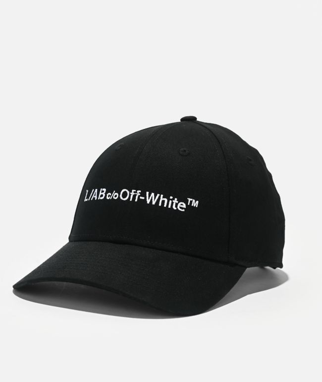L/AB c/o Off-White™ Black Snapback Hat - 