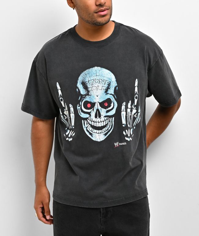 WWE Otherside Black Wash T-Shirt - WWE