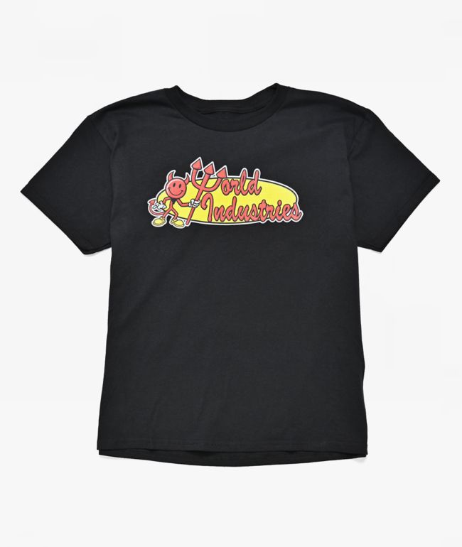World Industries Kids Oval Black T-Shirt - World Industries