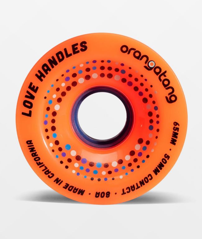 Orangatang Love Handles 65mm 80a Orange Longboard Wheels - Orangatang