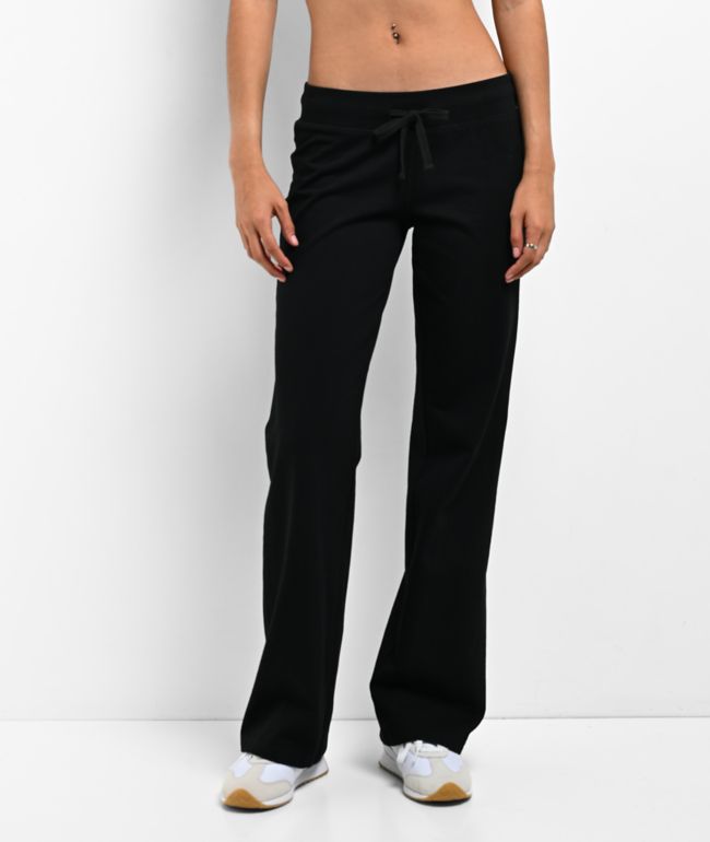 Hespurus Knit Black Wide Leg Sweatpants - Hesperus