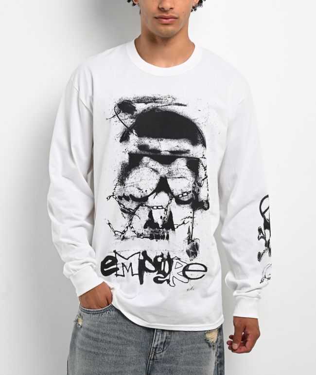 Empyre Angst Album White Long Sleeve T-Shirt - Empyre