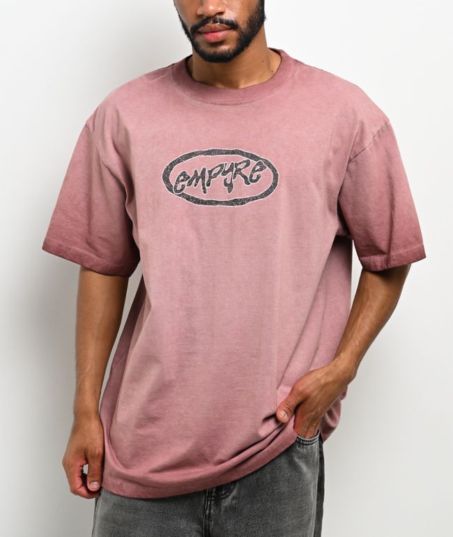 Empyre Skate Logo Brush Red T-Shirt - Empyre