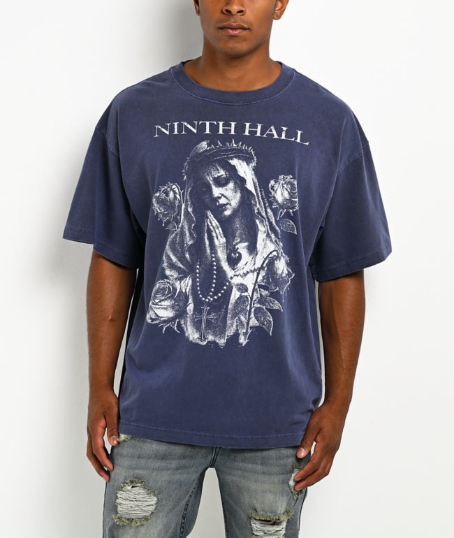 Ninth Hall Mother Mary Navy T-Shirt - Ninth Hall