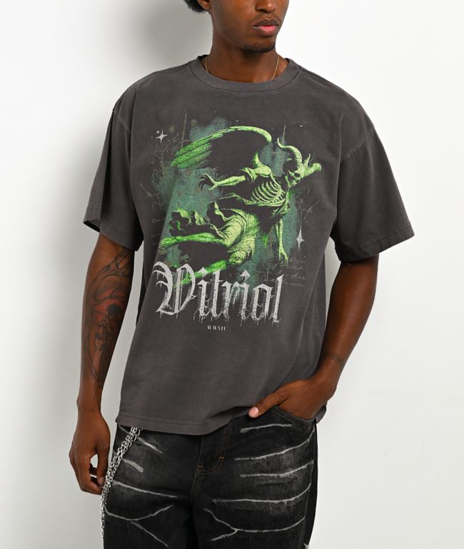 Vitriol Divine Agony Vintage Grey T-Shirt - Vitriol
