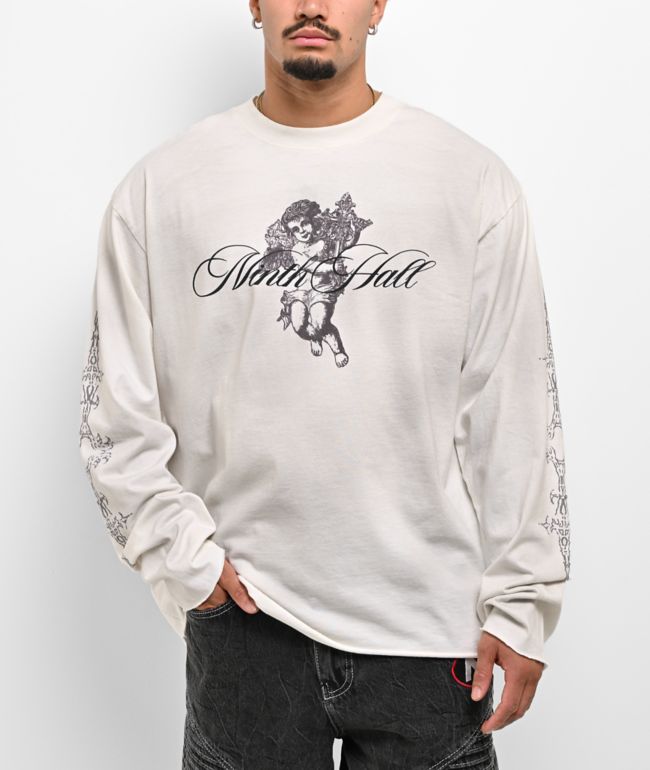 Ninth Hall Little Helper Dirty White Long Sleeve T-Shirt - Ninth Hall