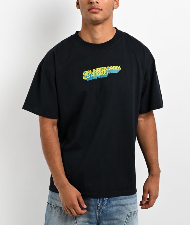 Girl 3D Los Angeles Black T-Shirt - Girl