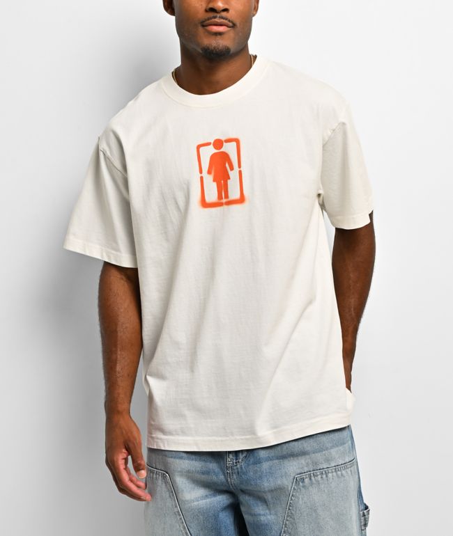 Girl Stencil OG White T-Shirt - Girl