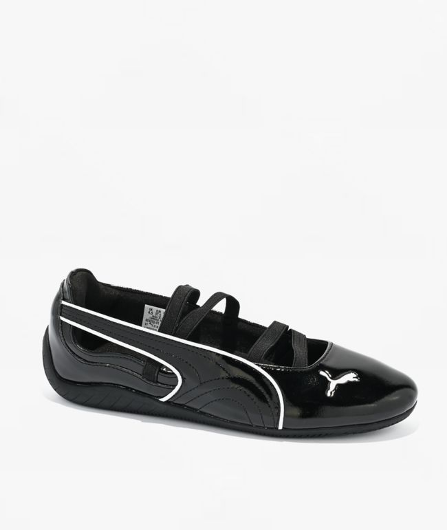 PUMA Women's Speedcat Ballet Glossy Black Shoes - Puma