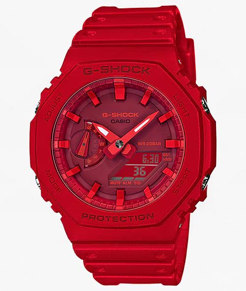 G-Shock GA2100-4A Red Analog & Digital Watch - G-Shock