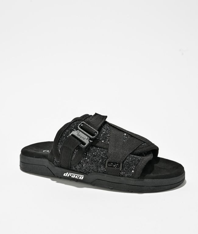 Draco Superstar Black Slides - DracoSlides