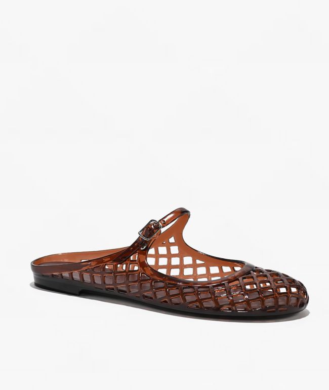 Wild Diva Bev Brown Mary Jane Jelly Shoes - Wild Diva