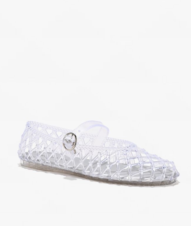 Wild Diva Riri Clear Mary Jane Jelly Shoes - Wild Diva