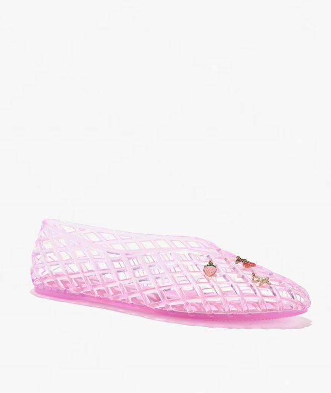 Wild Diva Suhana Pink Ballet Flat Jelly Shoes - Wild Diva