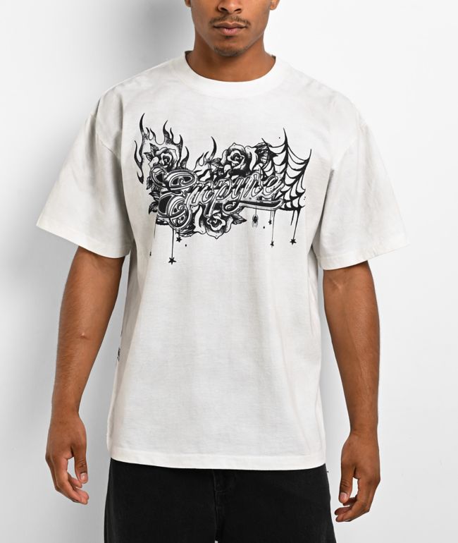 Empyre Lovekills Dirty Wash White T-Shirt - Empyre