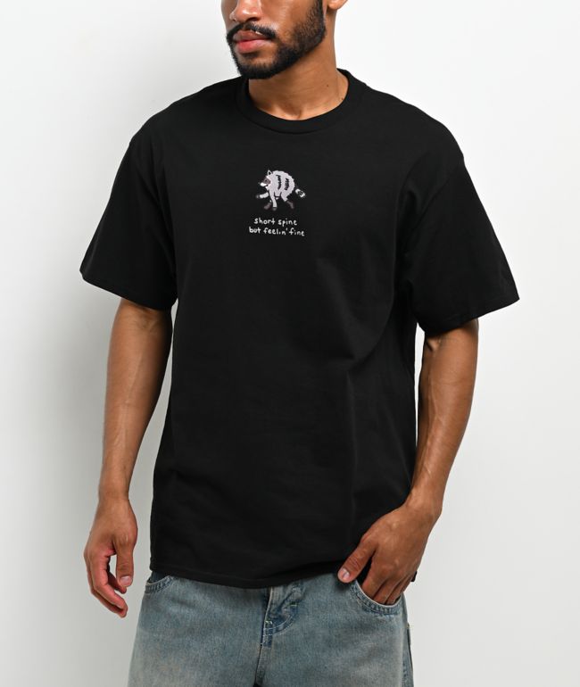 A.LAB Short Spine Feelin' Fine Black T-Shirt - A.LAB