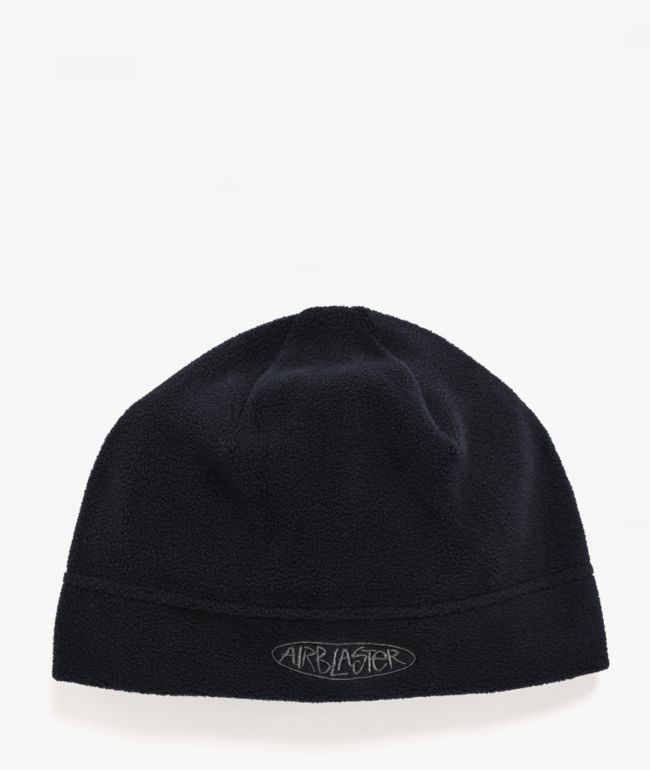 Airblaster Micro Fleece Watch Cap Black Skully Beanie - Airblaster