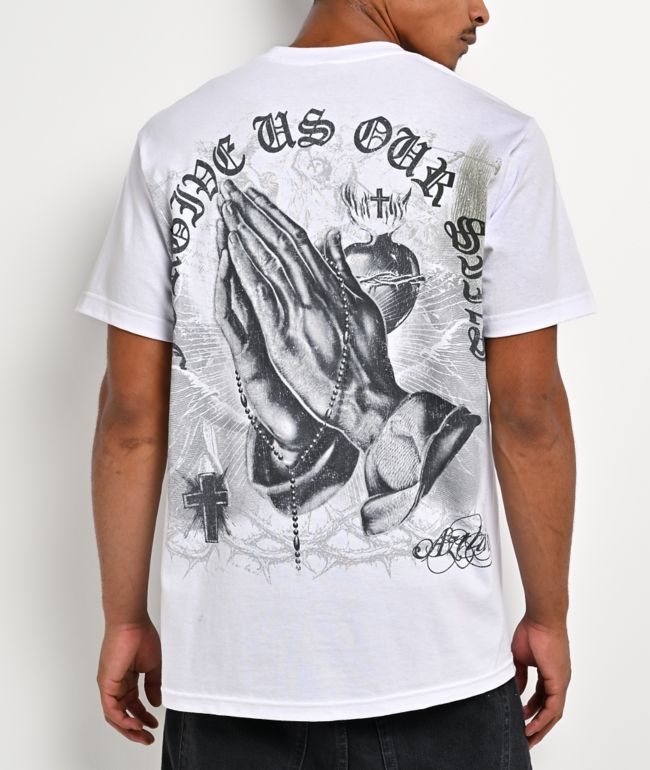 DGA Aztlan Forgive Us White T-Shirt - DGA
