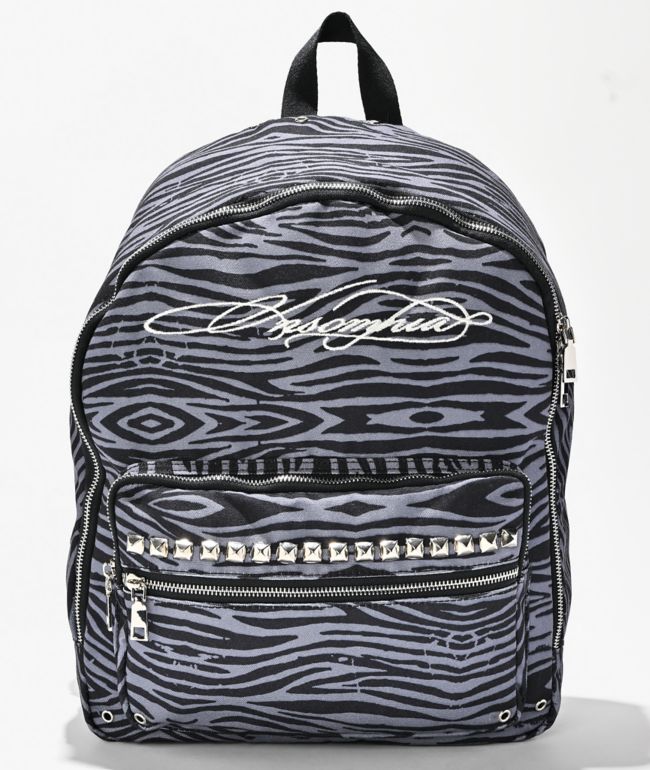 Insomnia Visuals Denim Tiger Grey Backpack - Insomnia Visuals