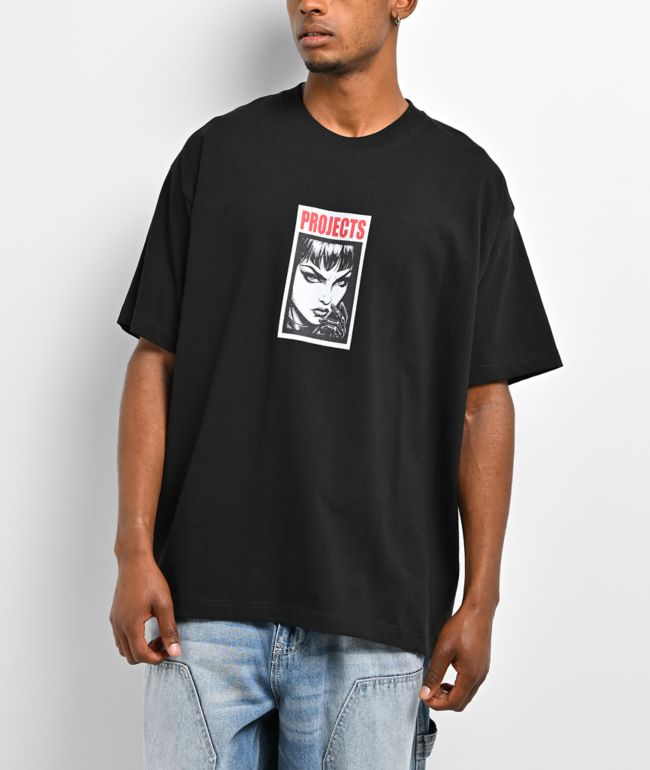 Brooklyn Projects Whatever Black Boxy T-Shirt - Brooklyn Projects