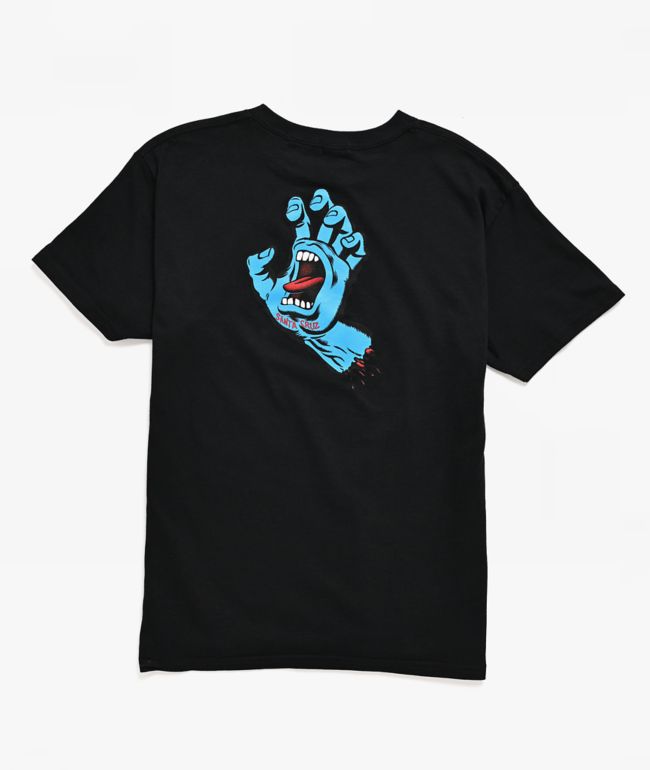 Santa Cruz Kid's Screaming Hand Black T-Shirt - Santa Cruz Skate
