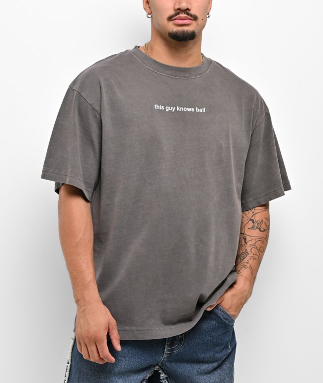 A.LAB This Guy Knows Ball Vintage Brown T-Shirt - A.LAB