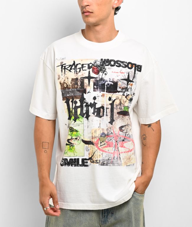 Vitriol Stain White T-Shirt - Vitriol