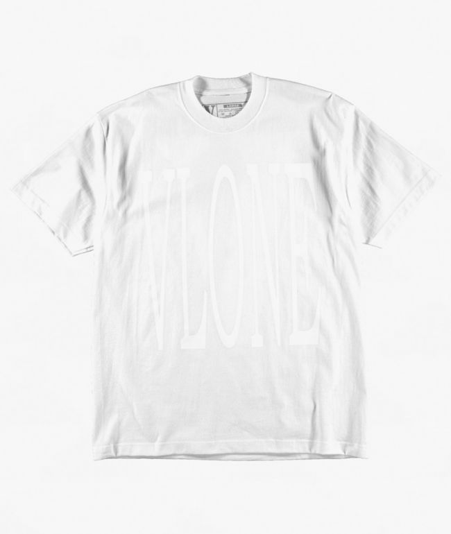 VLONE Staple White On White T-Shirt - VLONE
