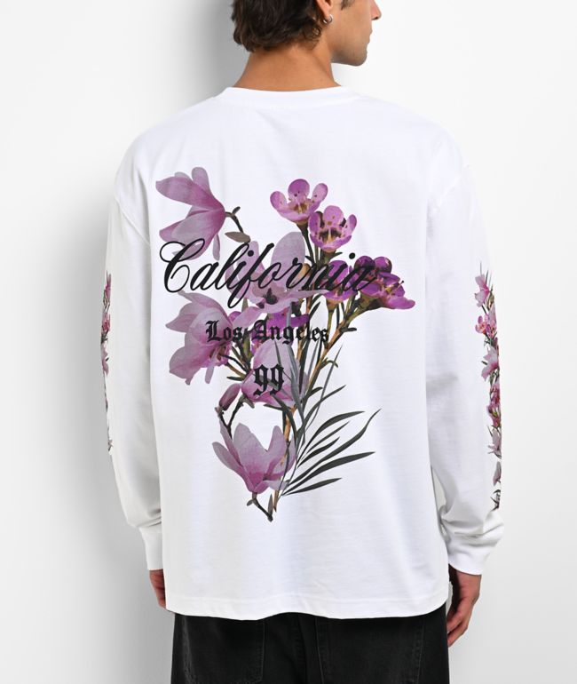 Empyre LA Floral White Long Sleeve T-Shirt - Empyre