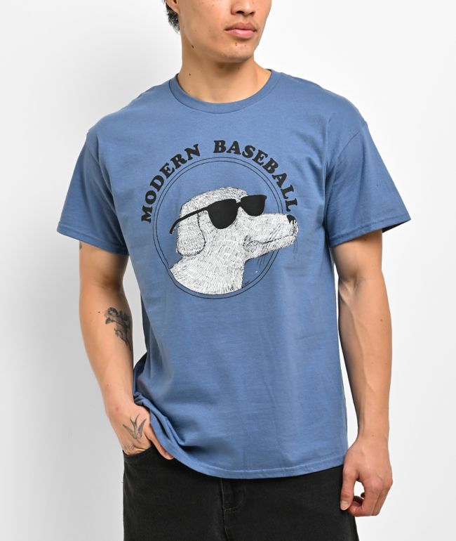 Modern Baseball Realistic Dog Blue T-Shirt - Modern Baseball