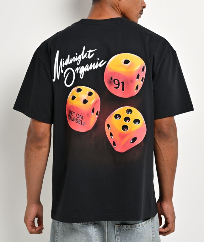 Midnight Organic Bet On Yourself Black T-Shirt - Midnight Organic