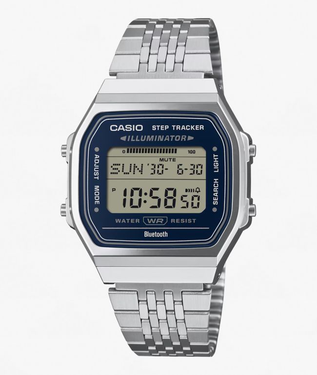 Casio ABL100WE-2ACF Silver & Navy Digital Watch - Casio