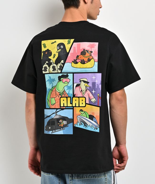 A.LAB Miami Jerry Black T-Shirt - A.LAB