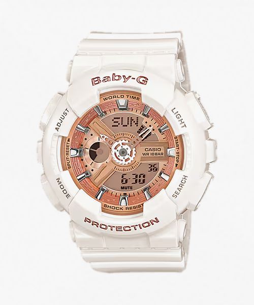 G-Shock Baby-G BA110-7A1 White Analog & Digital Watch - G-Shock