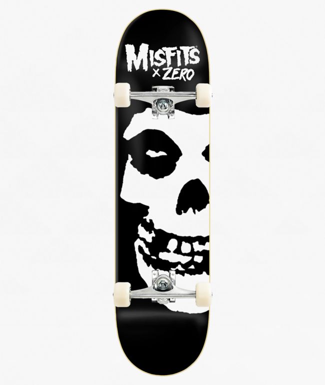 Zero x Misfits Fiend Skull 8.25" Assembled Skateboard Complete - Zero
